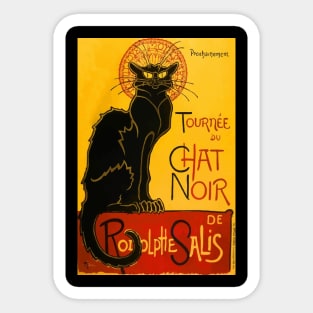 Vintage Le Chat Noir Black Cat Paris Sticker